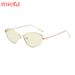 Personalized Metal Cat Eye Frame Sunglasses Hot Sale Trendy Party Ins Style Sunglasses_viptrois.com