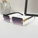 VOOTHOST New Sunglasses Colorful Fashion Men Women Driving Sun Glasses Rectangle Gradient Shades Outdoor UV400 Sun-Proof Eyewear F0290_viptrois.com