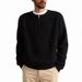Half-Zip Knit Sweater – Textured Pullover For Men With Relaxed Fit (Gray/Black/Beige, M-XXXL)_viptrois.com