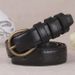 Internet Celebrity Women's Versatile Thin Ins Style Decorative Black Jeans Belt Men's Trendy Fashion_viptrois.com
