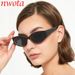 New Personalized Steel Leather Anti Ultraviolet Sunglasses Cross Border Contrast Color Frame Trend Men And Women Sunglasses T1297_viptrois.com