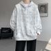 Factory Direct Sale Spring And Autumn Tie-Dye Hooded Sweatshirt For Men, Japanese Style, Plus Size, Unique Design,_viptrois.com