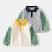 kids'clothing Fall children's wear boys square collar pocket coat baby sleeved hoodie trend_viptrois.com