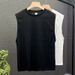 Men's Clothing Ins Trend Honeycomb Diamond Pattern Jacquard Sleeveless T Shirt Men's Cut Sleeve Pullover Vest Embossed Vest Waistcoat Bottoming Shirt_viptrois.com