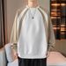Men's Heavyweight Streetwear Hoodie – Korean-Inspired Crewneck Sweatshirt (M-3XL, Breathable Polyester, Anti-Pilling, Distressed Print)_viptrois.com