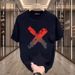 Summer Cotton Base Layer Round Neck T-Shirt Loose Casual American Style Trendy Brand Unisex Short Sleeve_viptrois.com