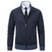 Men's Fleece-Lined Zip-Up Sweater Jacket – Warm & Stylish Winter Knitwear For Casual & Urban Looks (Sizes M-3XL)_viptrois.com