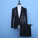 CT 2025 New Sequin Suit Set Men's Slim Fit Formal Wear Choir Costume Male Singer Host Performance Outfit_viptrois.com