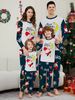 Christmas Santa letter Snowflake Christmas Family suit printed homewear pajamas_viptrois.com