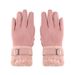 Women's Gloves Winter Velvet And Thick Warm Gloves For Women, Touch Screen Suede Gloves, Outdoor Windproof And Cold Proof Cycling Gloves_viptrois.com