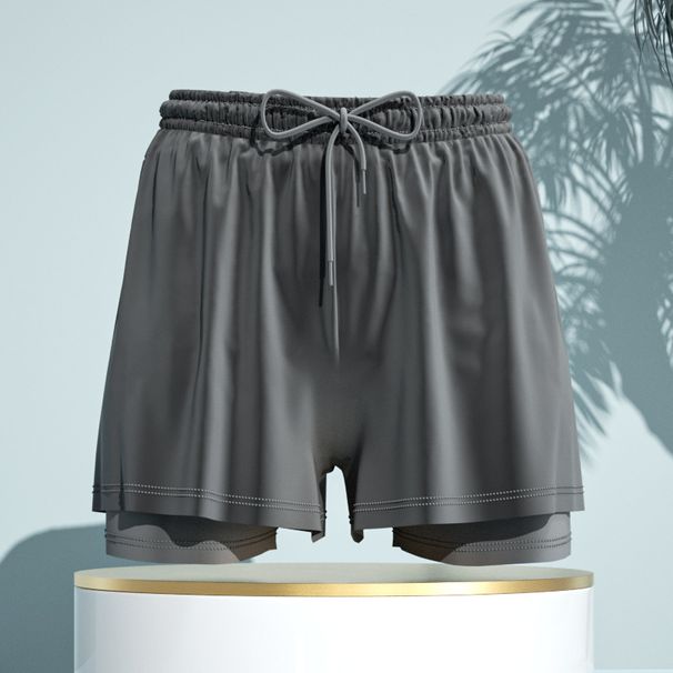 Men's swimming trunks breathable loose quick-drying men's swimming trunks boxer suit beach pants hot spring swimming trunks equipment_viptrois.com