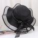 Wide Brim Bowknot Ribbon Beach For Women Summer Outdoor Sunshade Fashion Round Top Straw Hat Trendy_viptrois.com