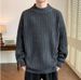 1 2025 Winter Men Korean Version Loose Trendy Personality Ins Knitted Sweater Thickened Base Shirt Clothing_viptrois.com