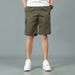Men's Cargo Shorts Summer Casual Loose Fit Straight Leg Outdoor Multi-Pocket Elastic Waist Shorts_viptrois.com