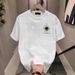 Men's Clothing Short Sleeved Ins Pure Cotton Summer New Men's Printed T Shirt Trendy Men And Women All Match Round Neck T Shirt Men_viptrois.com