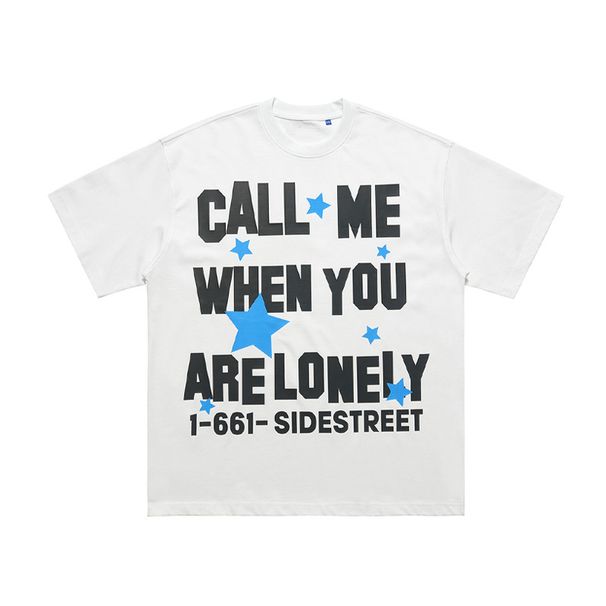 American Style Trendy Brand Unisex Crew Neck Printed Cotton Short Sleeve T-Shirt Casual Autumn Winter Base Shirt_viptrois.com