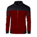 Men's Clothing new style, men's casual jackets, color matching fleece sweatshirts J02_viptrois.com