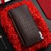 Premium Men's Long Leather Wallet With Multiple Card Slots & Zipper Closure - Crocodile Embossed PU Business Bifold Wallet For Daily Commute_viptrois.com