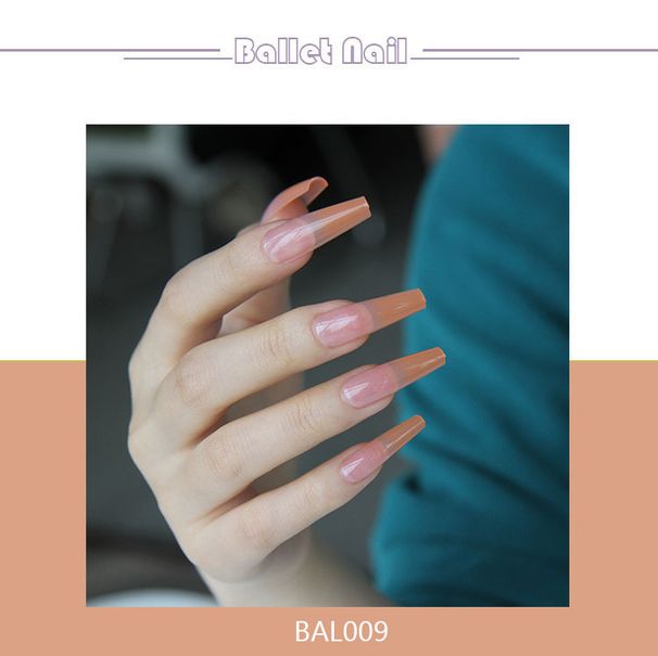 Nail Patch Finished Wear Nail Patch Nail Patch Nail Patch Long Ballet Gradient Trapezoidal Armor_viptrois.com