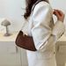 New Brand Women Retro Underarm Felt Solid Color Shoulder Casual Purse Dumpg Simple Fashion Crossbody Bag_viptrois.com