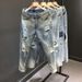 Men's Clothing Trendy Pants Slim Light Color Nine Point Skinny Pants_viptrois.com