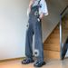 Man's clothing Denim suspenders men's straight leg casual wash hipster retro plankton suspenders_viptrois.com