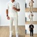 Men's Clothing Spring And Summer Fashion Casual Polo Short Sleeved Shirt And Trousers Two Piece Men's Suit_viptrois.com