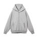 Men's Clothing Sweatshirts Zipper Hoodies Retro Long Sleeves Oversized Black Hooded Sweatshirts_viptrois.com