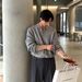 Sweater Casual Early Autumn New Men's Lapel Half Zipper Knitted Top_viptrois.com
