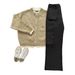 Loom 2025 Autumn New Round Neck Knitted Cardigan Top For Men Simple Solid Color Loose Versatile Two-Piece Sweater Jacket_viptrois.com