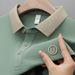 Men's Clothing Men's T Shirt Short Sleeved Casual Light Luxury Business Summer New Lapel Embroidered Top Half Sleeved Dad Wear Trend_viptrois.com