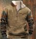 Pure Cross-Border European American Half-Zip Spring And Autumn Style Foreign Trade 3D Digital Printing Long Sleeve Stand_viptrois.com