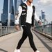 Men's Baseball Jacket Casual Hip-hop Streetwear Coat Loose Fit Vintage Style Outerwear With Light Fleece Lining_viptrois.com