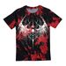 Men's Clothing Fashion Tie Dye Wings Print T Shirt Street Short Sleeved Cotton T Shirt Tops_viptrois.com