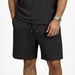 Men's Clothing Summer Men's Casual Solid Color Jacquard Shorts With Drawstring For Formal & Casual Loose Fit Mid Length_viptrois.com