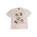Heavyweight Pure Cotton T-Shirt For Women And Men Short Sleeved Fun Food Print Couple Oversized Top 250g_viptrois.com