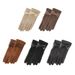 Women's Gloves Winter Gloves For Women, Suede Cold Proof Warm Gloves For Women, Plush And Thick Gloves For Men, Bow Touch Screen Gloves For Women_viptrois.com