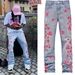 Cross-border New Men's European And American Street Fashion Ins Hot Style Non-elastic Embroidered Denim Straight Pants_viptrois.com