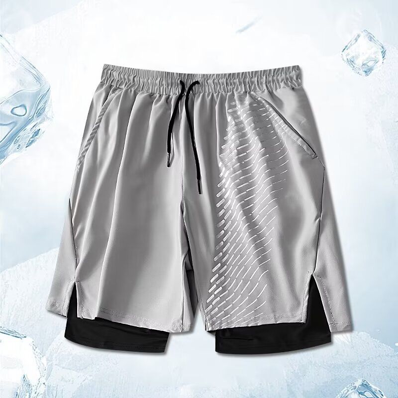 Men's Clothing Swimming Trunks Quick Drying Ice Silk Anti Embarrassment Suit Adult Professional Boxer Beach Pants_viptrois.com