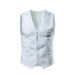 Men's Clothing Men's Casual Suit Vest Men's European Size Fashion V Neck Formal Vest Vest_viptrois.com