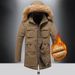 Winter Men's Cotton-padded Tooling Fleece Thickened Medium And Long Loose Coat Cotton-padded Jacket_viptrois.com