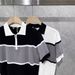 Men's Summer Striped Polo Shirt Short Sleeved Trendy Printed Top For Younger Men_viptrois.com