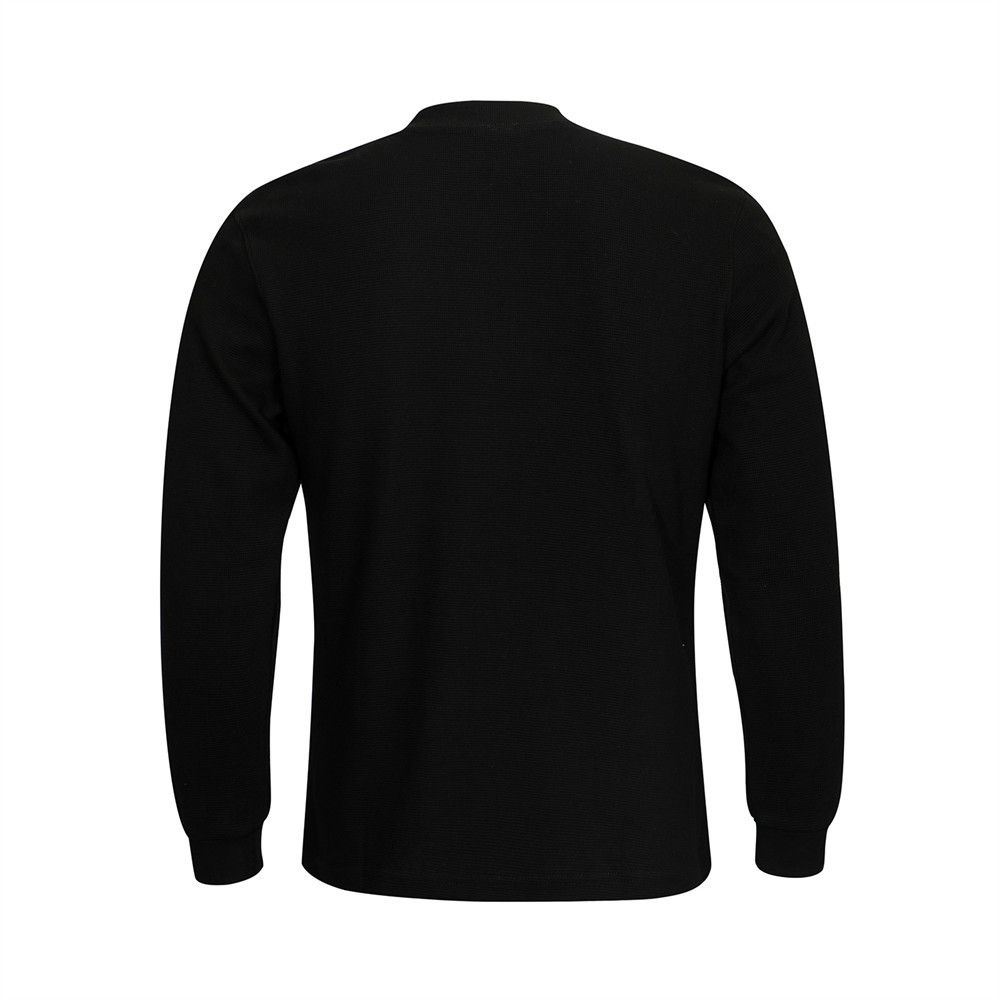 Round Neck Sweatshirt Men's Spring And Autumn Slim Fit Base Shirt Top American Street Fashion Versatile Solid Color_viptrois.com