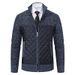 Pure Cross-Border New Thickened Cotton Sweater Cardigan Long Sleeve Zipper Knitted Men's Stand Collar Jacket_viptrois.com