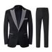 CT Men's Colorful Shiny Sequin Single Singer Stage Long Sleeve Shirt Annual Meeting Performance Suit Set Formal Wear_viptrois.com