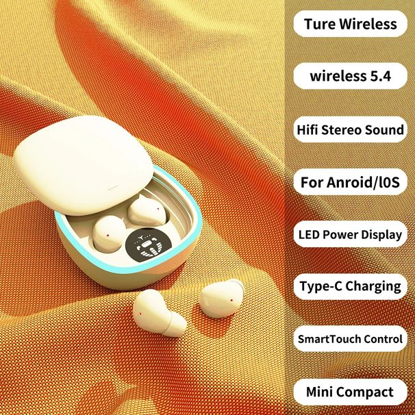 New MINI13-N Ultra Small Mini Invisible Wireless Bluetooth Earphones In Ear Sleep Earbuds Noise Reduction Game Call Headphones_viptrois.com