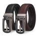 Men's Genuine Cowhide Leather Belt - Automatic Buckle For Business & Casual Wear_viptrois.com