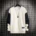 Men's Casual Pullover Hoodie Slim Fit Long Sleeve Round Neck T-Shirt For Teens & Young Adults - Soft Polyester Fabric, Classic Solid Colors,_viptrois.com