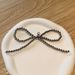 Celebrity Silver Pearl Bow Pendant Gem Shoe Flower Girly High End Ballet Shoe Decoration_viptrois.com