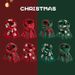 Christmas tree knitted scarf Warm female student couple Christmas gift Santa Claus wool bib_viptrois.com